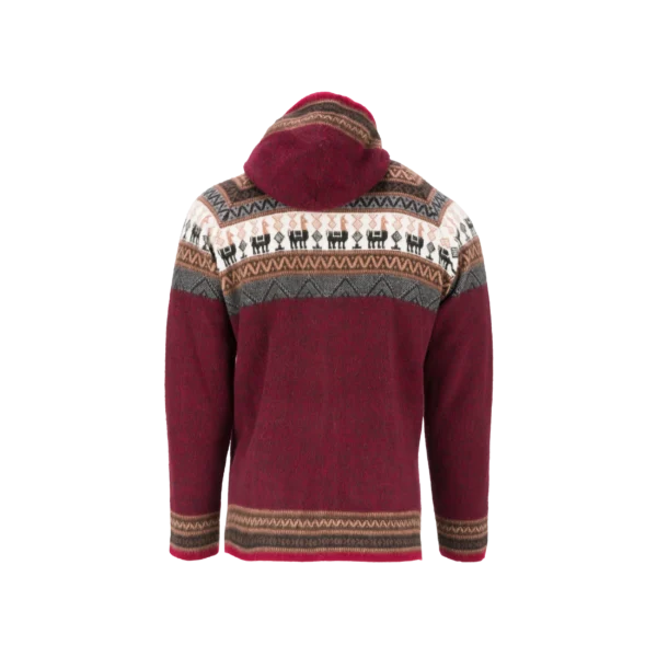 Alpaca Hoodie - Bordeaux – Bild 4