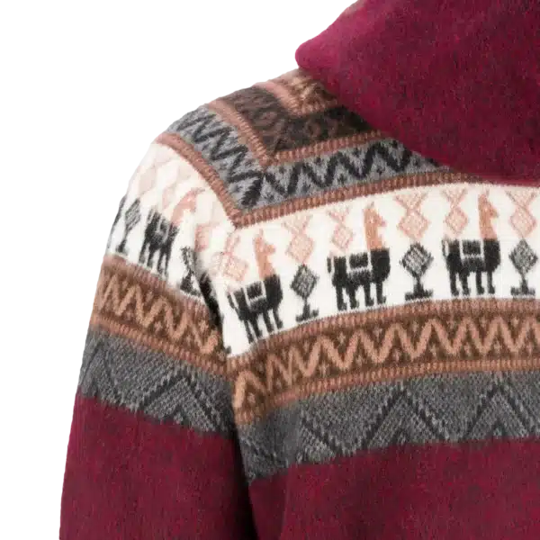 Alpaca Hoodie - Bordeaux – Bild 5