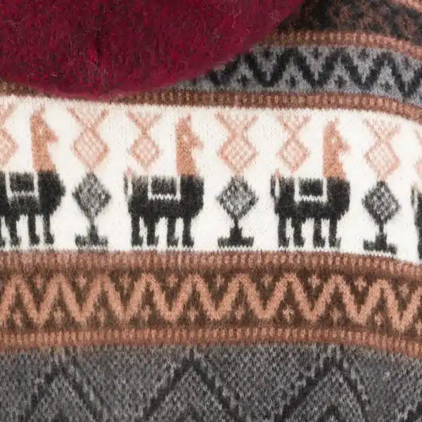 Alpaca Hoodie - Bordeaux – Bild 6