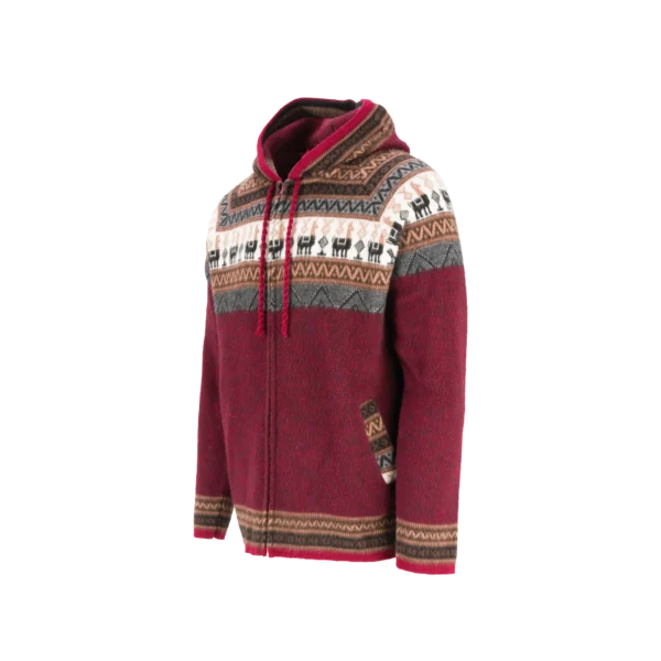 Alpaca Hoodie - Bordeaux