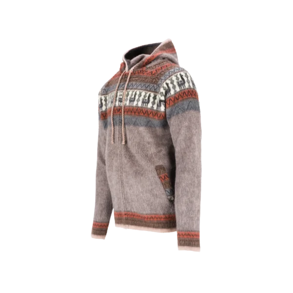 Alpaca hoodie - Taupe