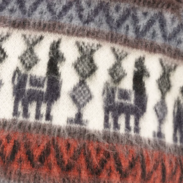 Alpaca hoodie - Taupe - Image 5