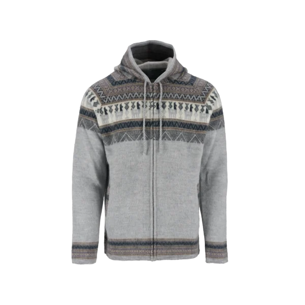 Alpaca Hoodie - Hellgrau – Bild 2