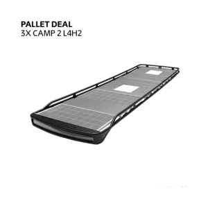 Pallet Deal 3x Camp 2 Barres de toit L4H2